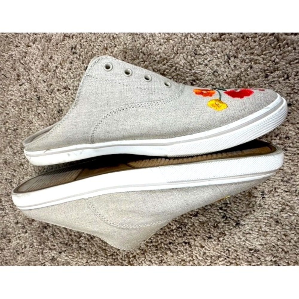 Lauren Ralph Lauren Jaida II Natural Linen Sneaker Size 9B - Picture 7 of 9